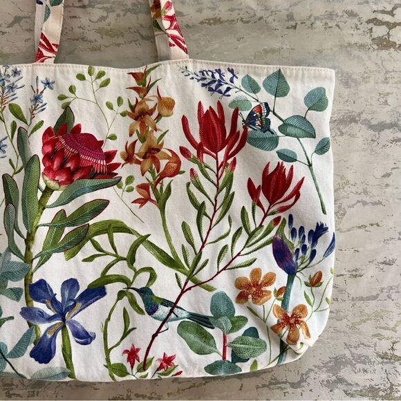 Floral Tote Reusable Shopping bag - Picture 2 of 8